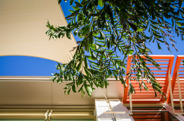 Abstract image of modern office or apartment block
