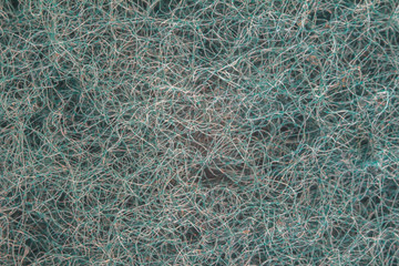 Dark blue abstract background consisting of randomly intertwined hairs. Interaction and...
