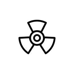 Propeller Line Icon In Flat Style Vector For Apps, UI, Websites. Black Icon Vector Illustration