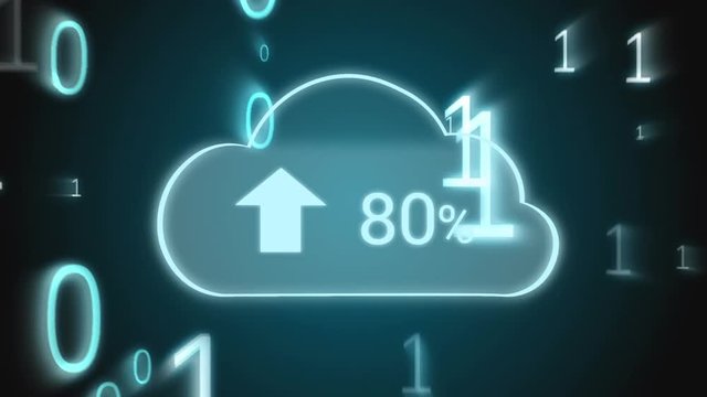 Upload progress clouds and binary codes