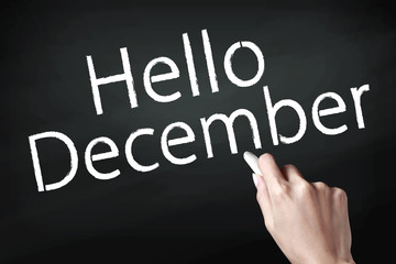 Hand writing december.