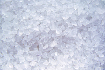 sea salt crystals close up