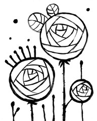 Trendy Abstract Interior Poster