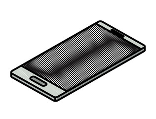 smartphone device isometric icon