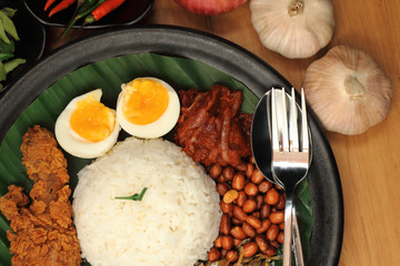 Malaysia food nasi lemak