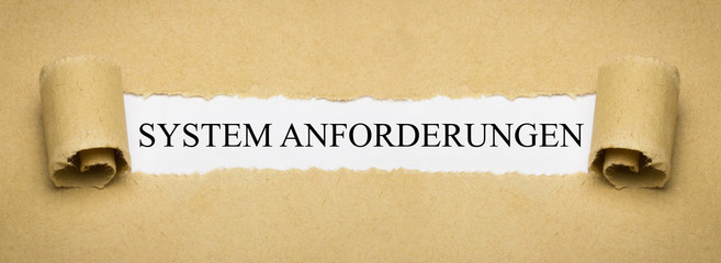 System Anforderungen