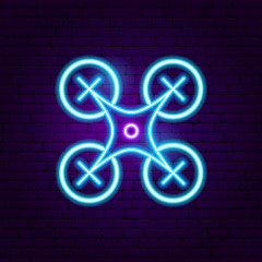 Quadrocopter Gadget Neon Label