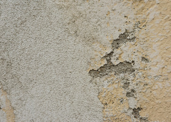 alte, abgebröckelte Wand, Putz beschädigt