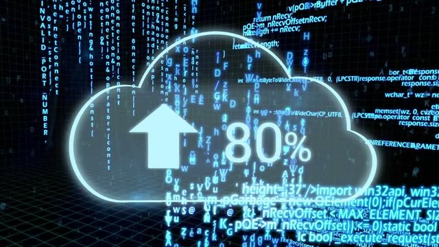 Upload progress clouds and program codes
