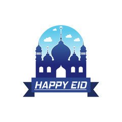 Logo for Happy Idul Fitri greeting card designs