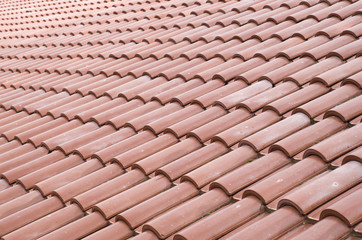 New roof with ceramic tiles