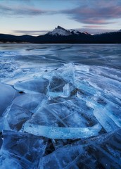 Shattered Ice and Abraham Lake