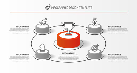 Infographic design template. Creative concept with 4 steps