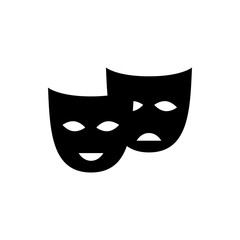 masquerade mask flat vector icon