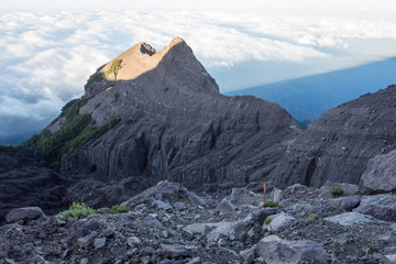 An extreme track to Raung mount summit called 'Puncak Sejati'. Raung is the most challenging of all...