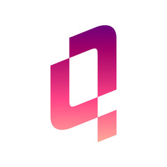 simple minimalist initial letter Q logo design