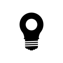 lamp flat vector icon