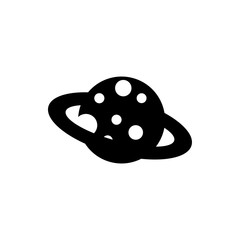 saturn flat vector icon
