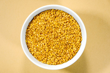 Dry Healthy Golden Linseed Seeds