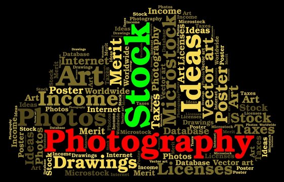 Word Cloud: Advantages Of Microstock Photography