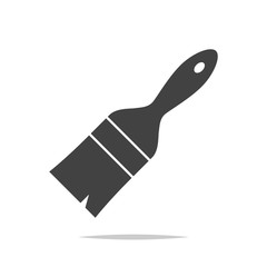 Paintbrush icon vector isolated illustration