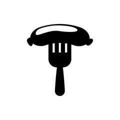 sausage flat vector icon