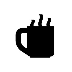 hot tea flat vector icon