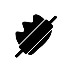 rolling pin flat vector icon