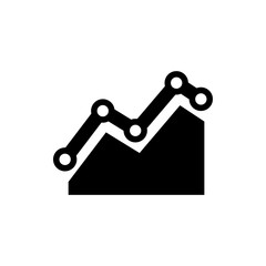 graph flat vector icon