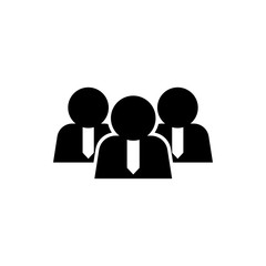 team flat vector icon