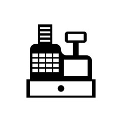 cash register flat vector icon