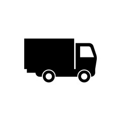 lorry flat vector icon