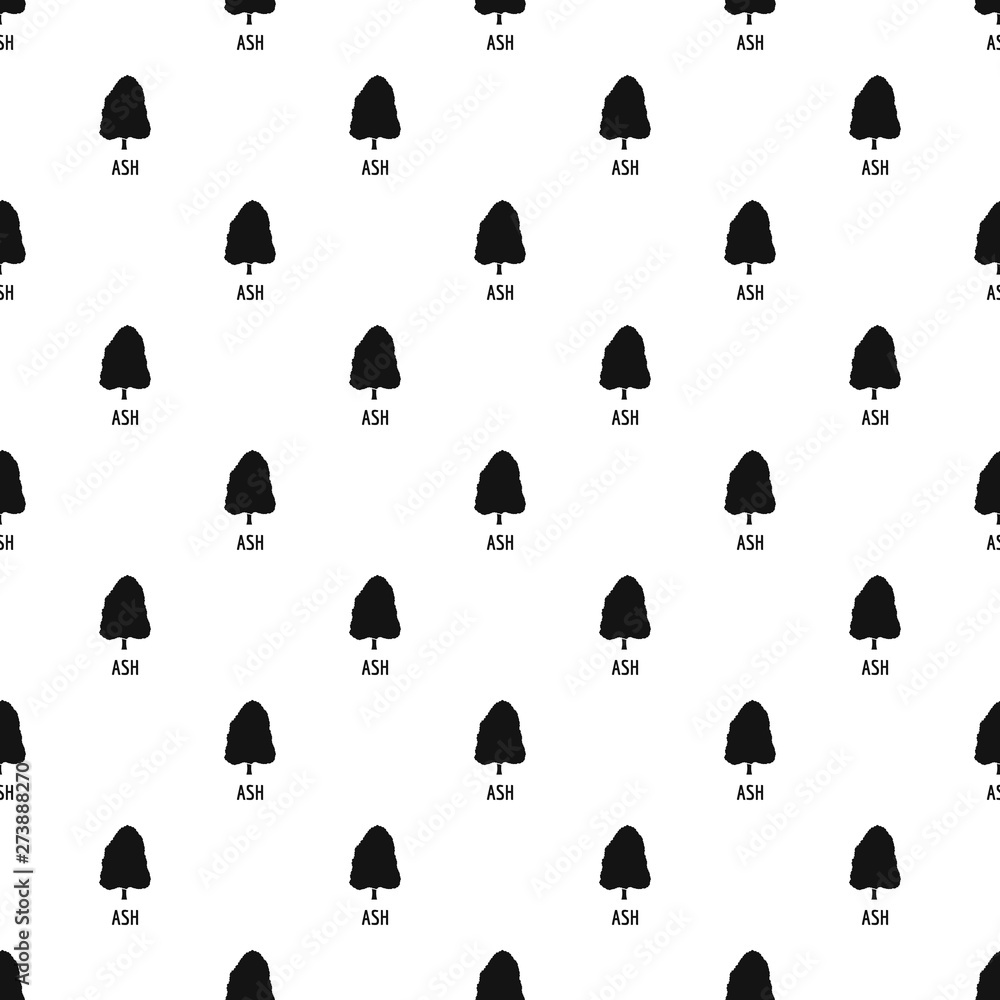 Poster ash tree pattern seamless vector repeat geometric for any web design