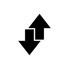 data exchange flat vector icon