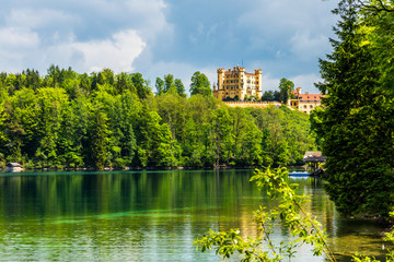 Fototapeta na wymiar Schwangau Castle Germany Lake