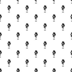 Elm tree pattern seamless vector repeat geometric for any web design