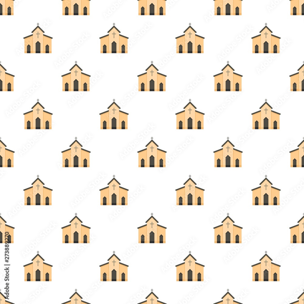Poster chapel pattern seamless vector repeat for any web design