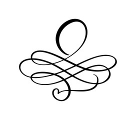 Vector ornate frame element. Vintage and filigree decoration. Ornate frames and scroll swirl element. Filigree divider Invitation