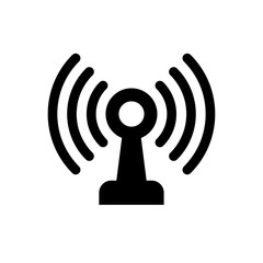 receive signal flat vector icon