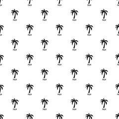 Palm tree pattern seamless vector repeat geometric for any web design