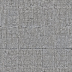 Fototapeta premium Grey concrete wall with vertical grey slits with textured surface