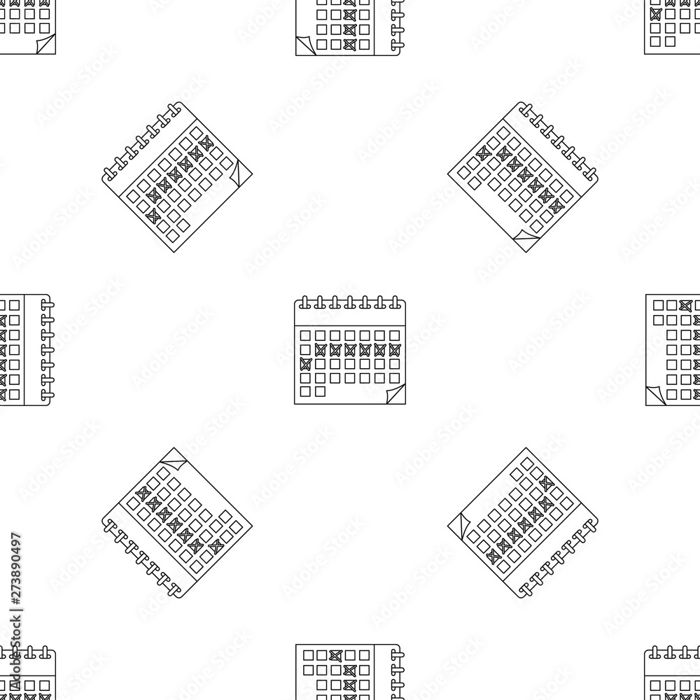 Poster contraceptive calendar pattern seamless vector repeat geometric for any web design