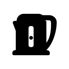 electric kettle flat vector icon