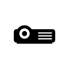 multimedia projector flat vector icon