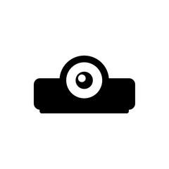 multimedia projector flat vector icon