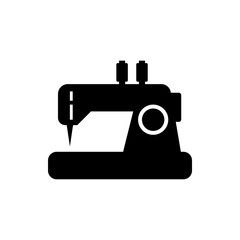 sewing machine flat vector icon