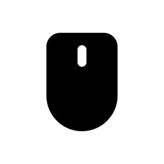 computer mouse flat vector icon