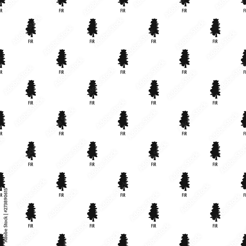 Poster fir tree pattern seamless vector repeat geometric for any web design