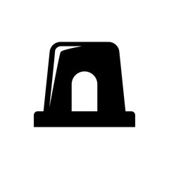 alarm siren flat vector icon