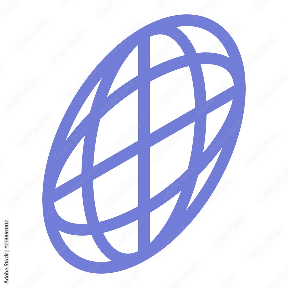 Poster web icon. isometric of web vector icon for web design isolated on white background